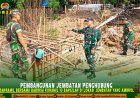 Kodim 0811 Tuban Kembali Menunjukkan Dedikasi Kepeduliannya Kepada Masyarakat Dengan Membangun Jembatan Penghubung di Desa Terpencil